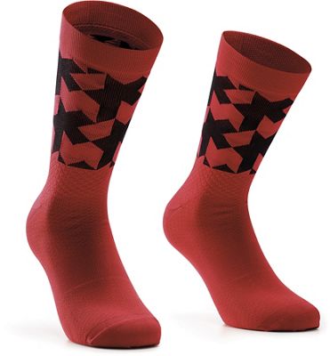 Assos Monogram Evo Cycling Socks - Vignaccia Red - S/M, Vignaccia Red
